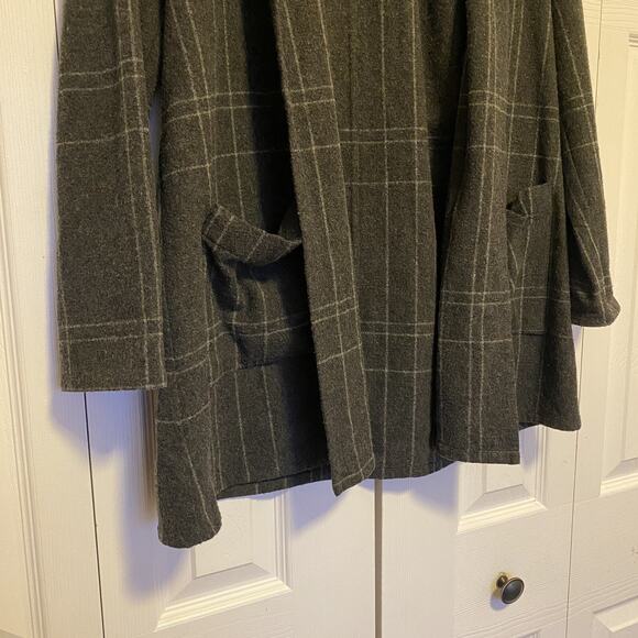 womens Eileen Fisher Gray open front cardigan size small - Picture 6 of 10